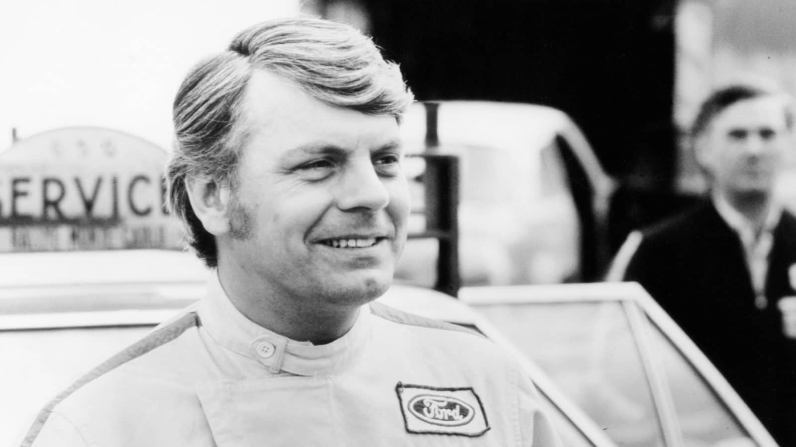 Rally driver Roger Clark portrait