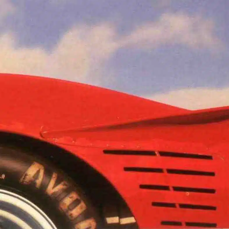 Rear wheelarch of Ferrari P3-4