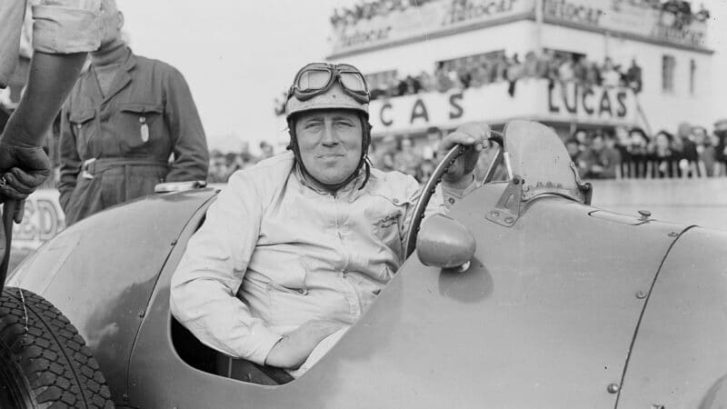 Reg Parnell in Ferrari at Goodwood in 1954