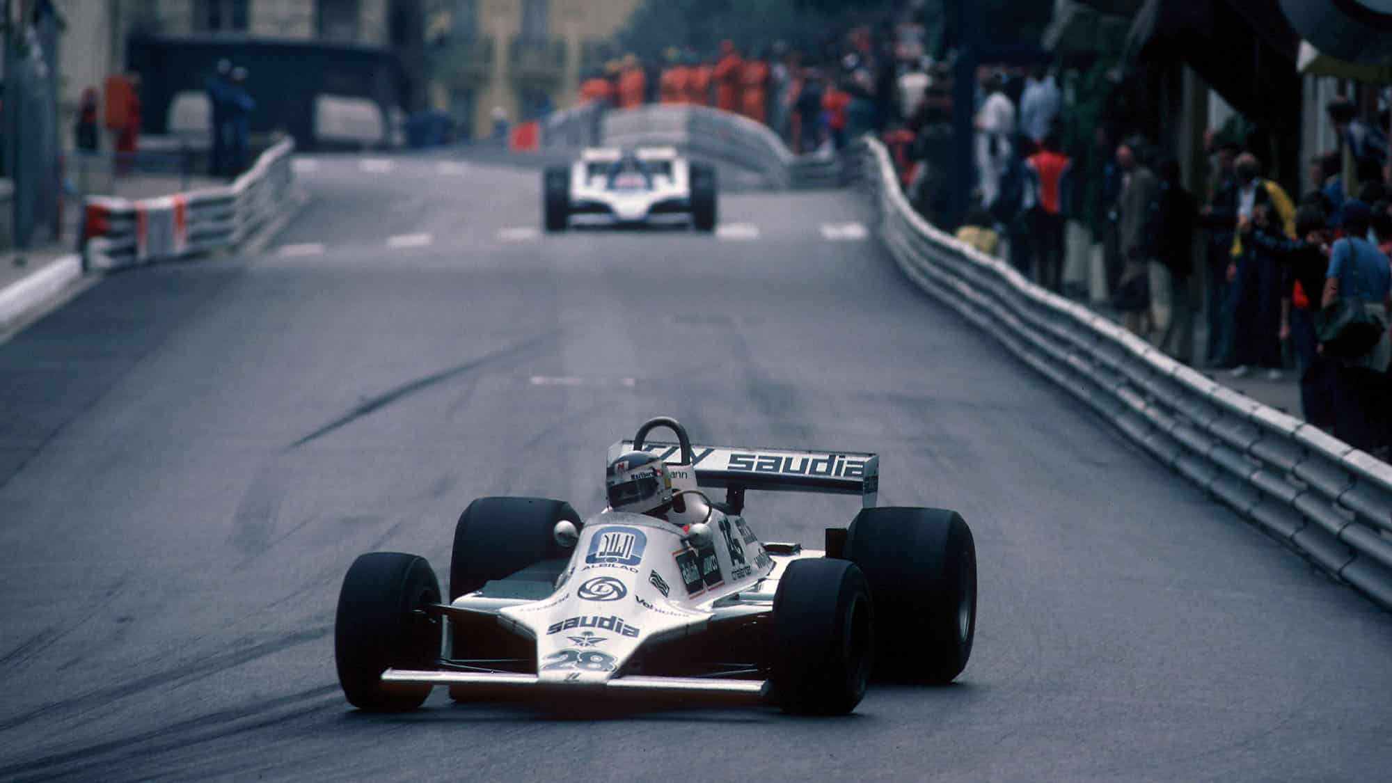 AUTO - F1 1980 - MONACO GP 800518 - PHOTO: DPPI CARLOS REUTEMANN (ARG) / WILLIAMS FORD - ACTION
