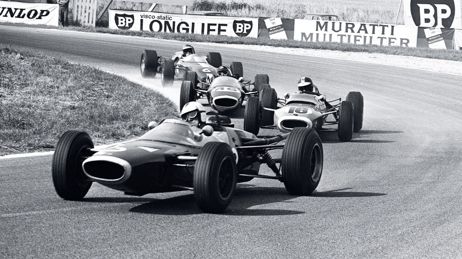 Richard Attwood leads F2 race at Reims in 1966