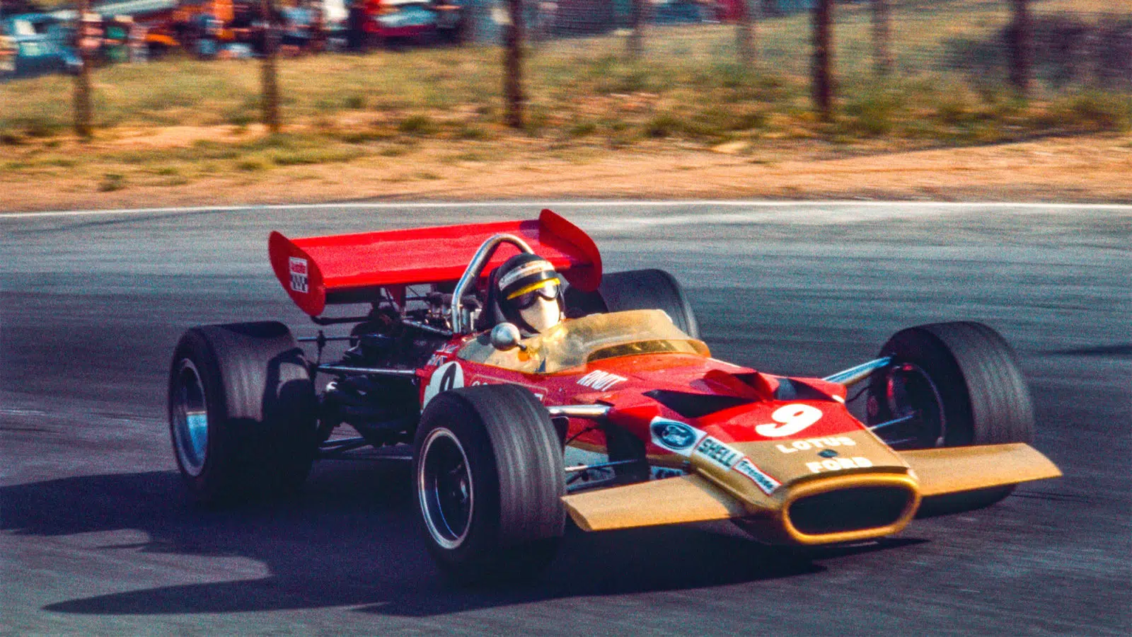 Jochen RINDT ( AUT), Gold Leaf Team Lotus, Lotus 72A, action during the 1970 Formula One World Championship, Grand Prix of South Africa from on Mars 7 th in Kyalami , Photo: DPPI