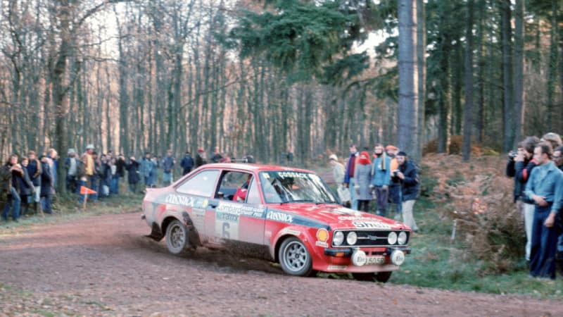 Roger Clark on his way to 1976 Rally GB win