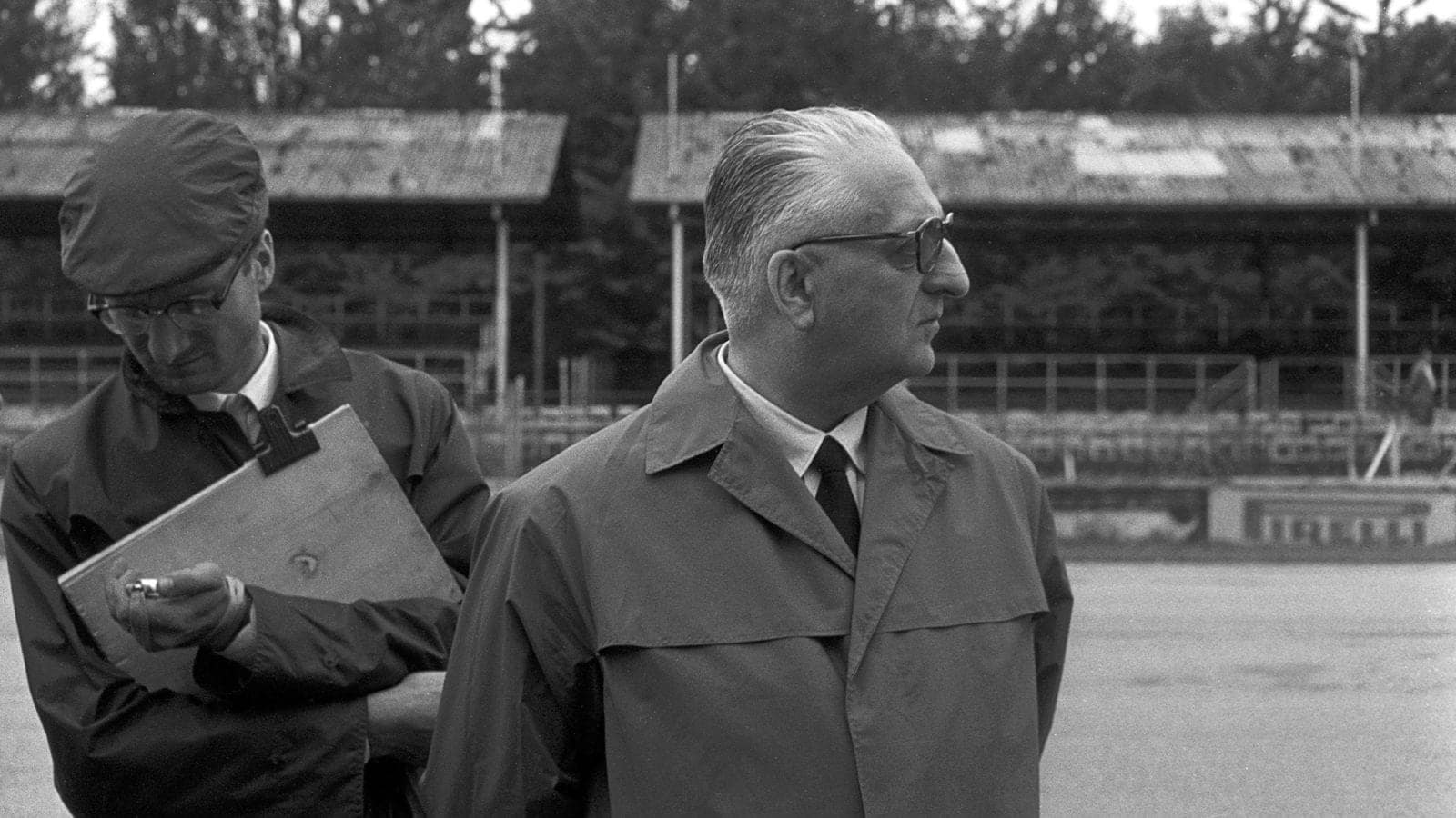 Romolo Tavoni with Enzo Ferrari