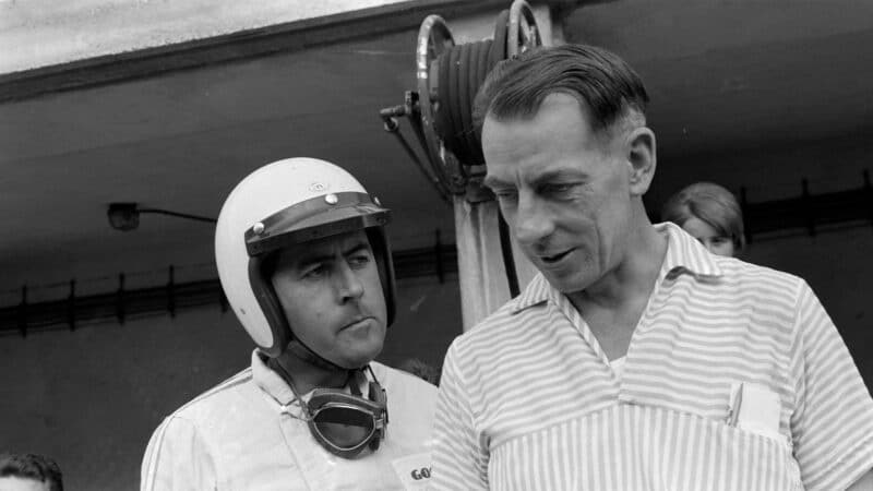 Ron Tauranac Jack brabham 1967 Italian GP Monza