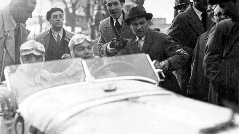 Rudolf Caracciola in the 1931 Mille Miglia