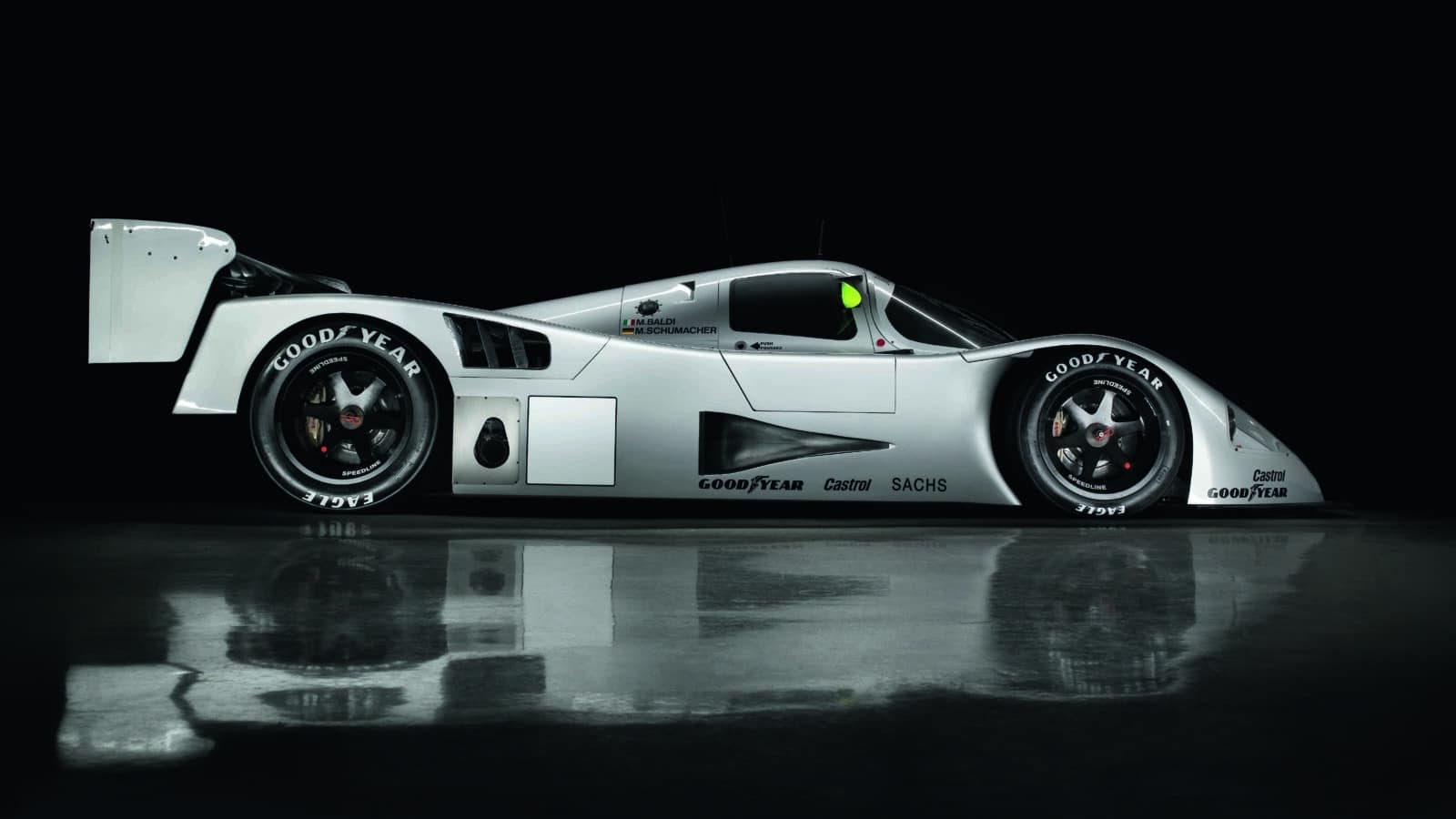 Side view of Mercedes Sauber C11