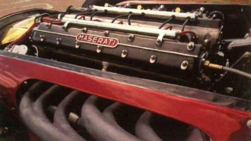 Six cylinder engine in Maserati 250F F1 car