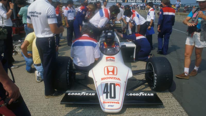 Stefan Johansson Spirit F1 team 1983 British GP Silverstone