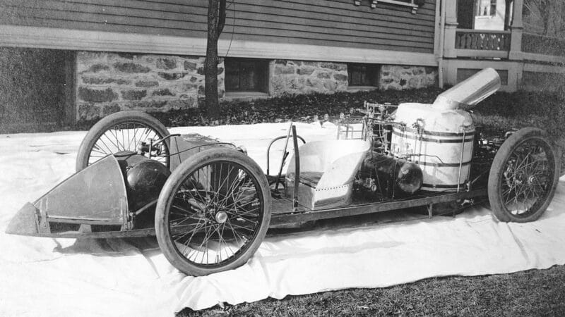 Stanley Steamer driven by Louis S. Ross