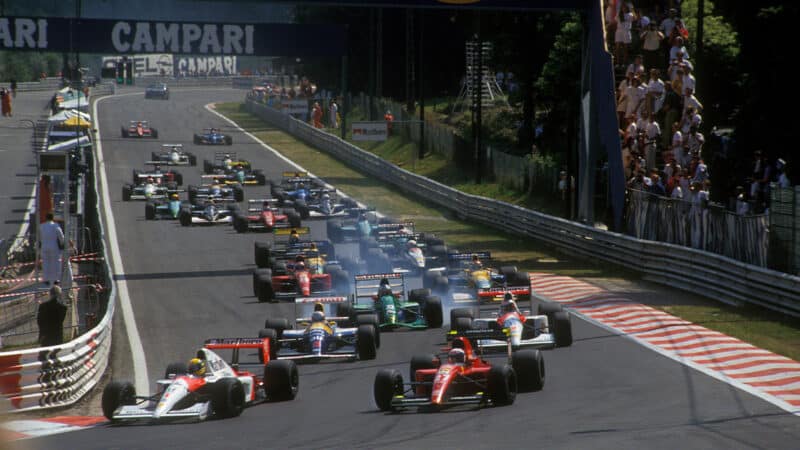 Start of the 1991 Belgian Grand Prix