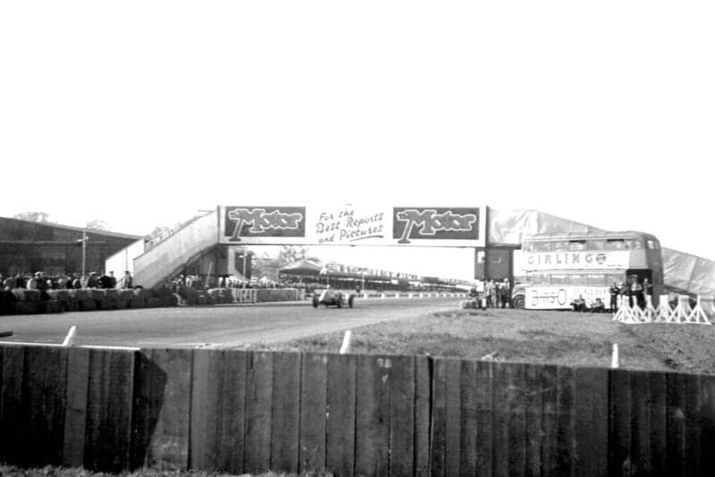 Startline bridge at the 1950 British Grand Prix