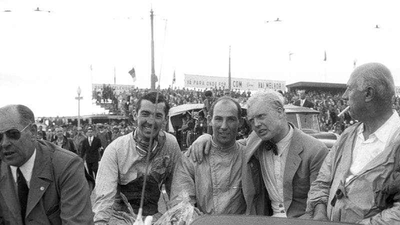 Stuart Lewis Evans, Stirling Moss, Mike Hawthorn, 1958 Grand Prix of Portugal, Boavista