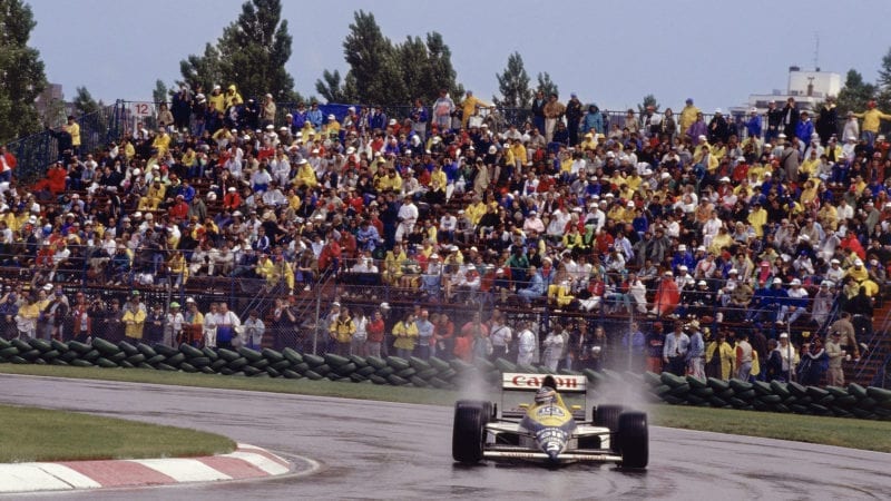Thierry Boutsen on his way to victory in the 1989 Canadian Grand Prix