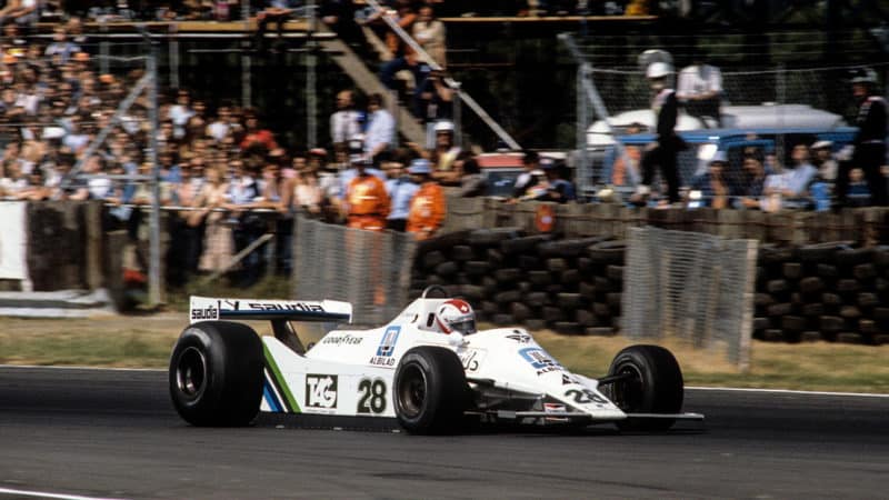 Williams of Clay Regazzoni at British Grand Prix