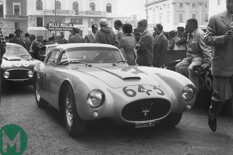 Alberto Magi Diligenti's Maserati before scrutineering