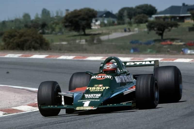Mario Andretti drives at Spanish Grand Prix 1979