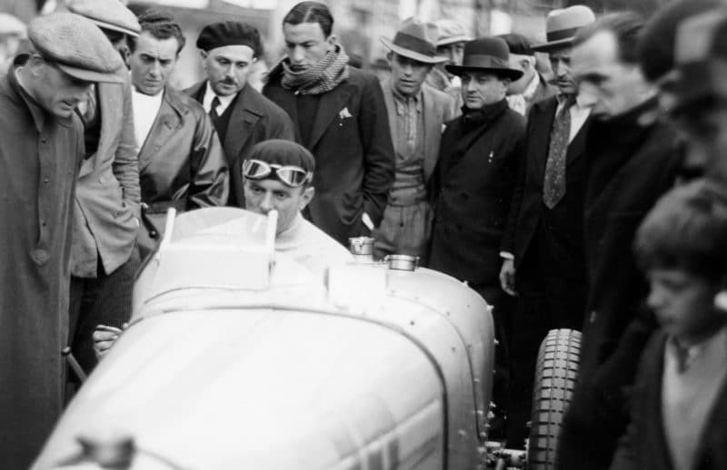 Achille Varzi after winning the 1933 Monaco Grand Prix