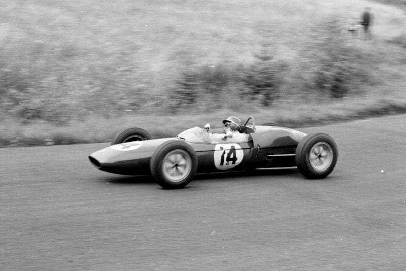 Jim Clark in his Lotus 21-Climax.