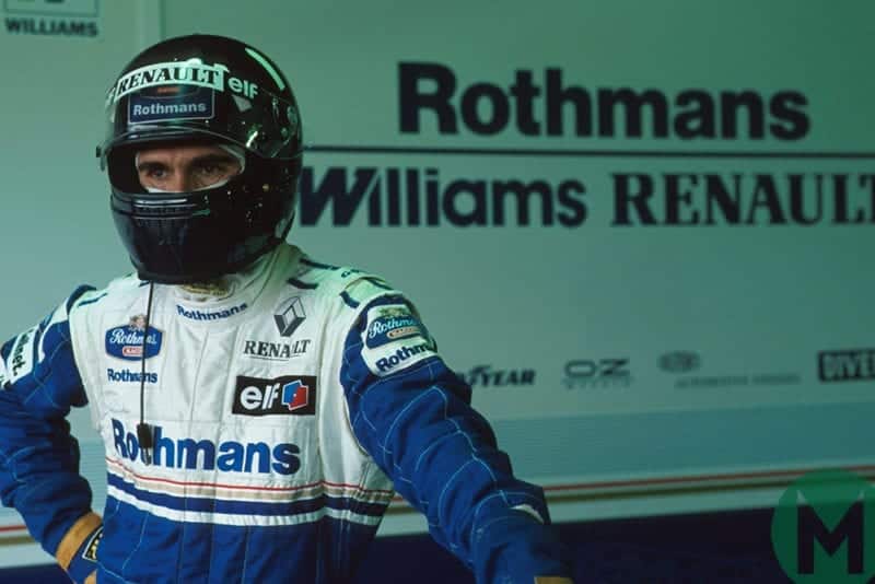 Damon Hill looks pensive ahead of the 1994 Brazilian GP