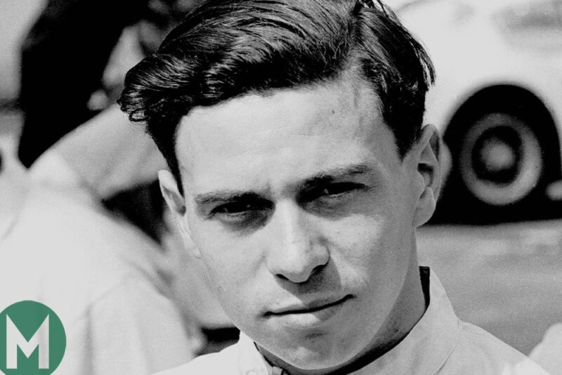 Jim Clark looks at camera