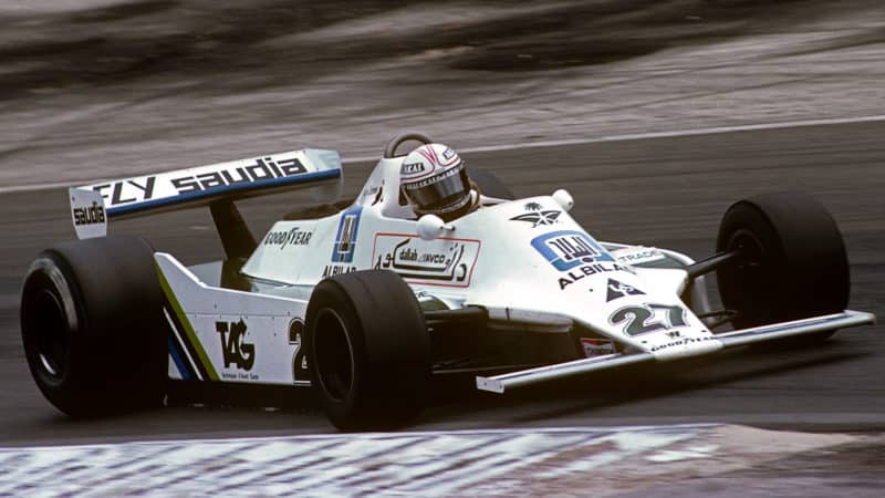 Alan Jones, Williams-Ford FW06, Grand Prix of France, Dijon-Prenois, 01 July 1979. (Photo by Bernard Cahier/Getty Images)