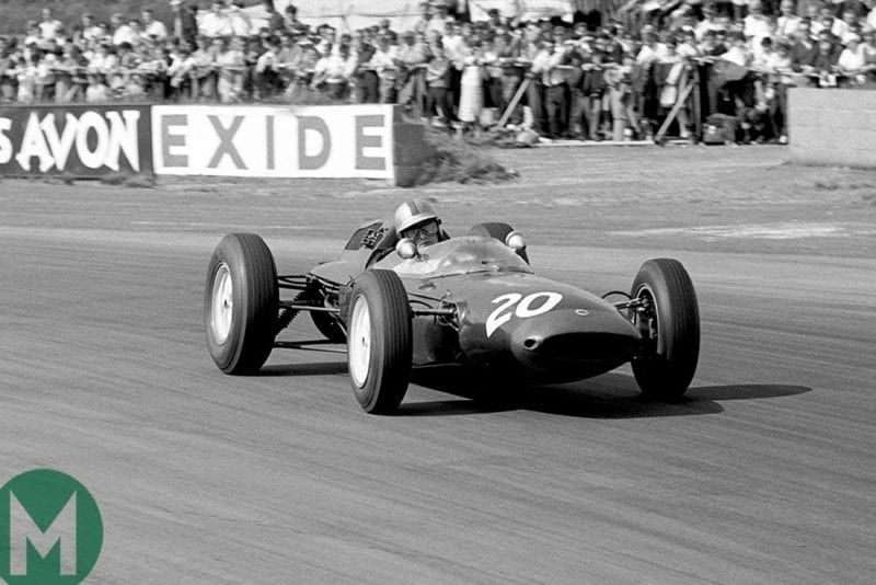 Mike Hailwood makes his Grand Prix debut in a Lotus at the British Grand Prix, Silverstone 1963