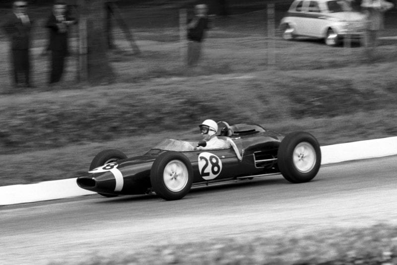 Stirling Moss in his Lotus 21.