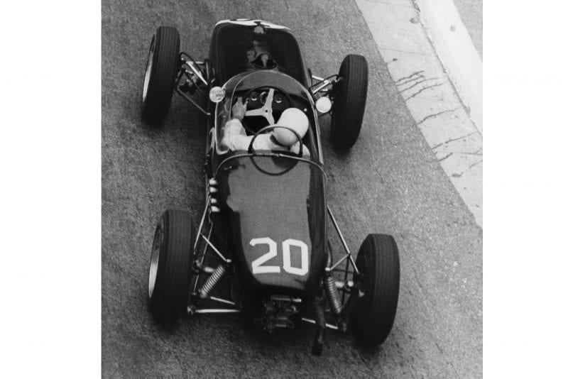 Stirling Moss in his Lotus 18-Climax.