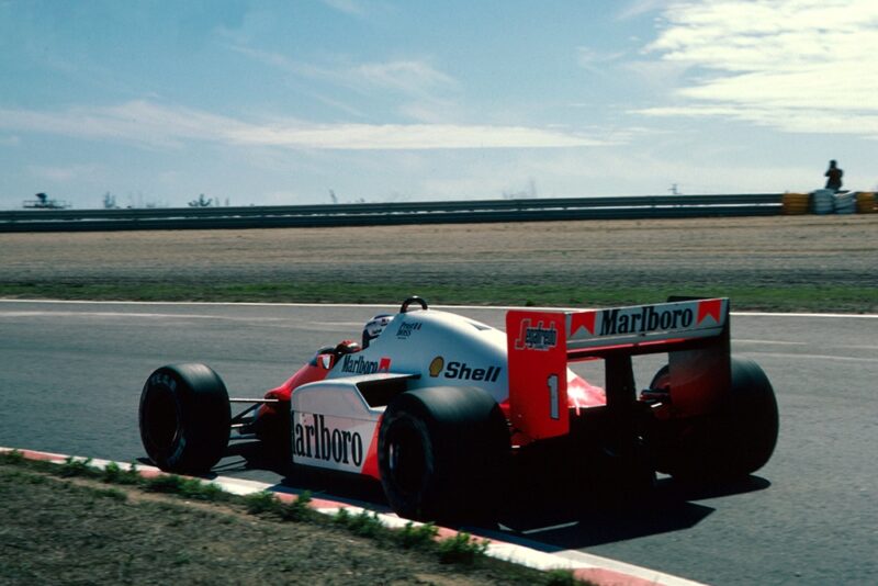 Alain Prost incise McLaren TAG MP4/2C finished in 2nd place.