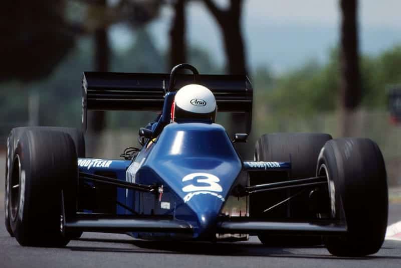 Martin Brundle in his Tyrrell 012.