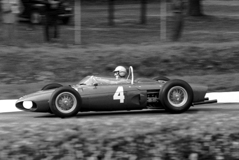 Wolfgang von trips Ferrari 156. He was involved in a horrific crash on the approach to the Parabolica that tragically killed him and fourteen spectators.