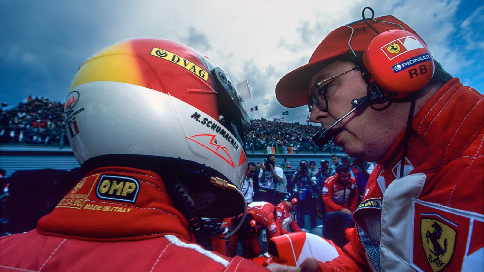 Ross Brawn Michael Schumacher Ferrari 1997