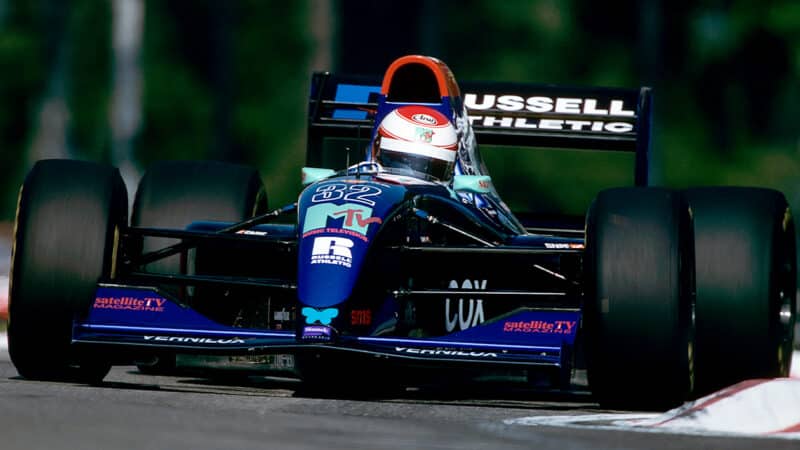 Simtek of Roland Ratzenberger in 1994 San Marino GP practice