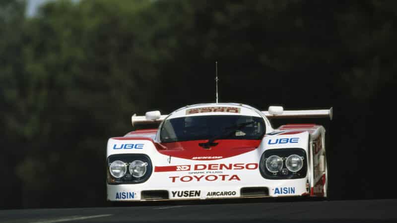 Toyota of Roland Ratzenberger in 1990 Le Mans 24 Hours