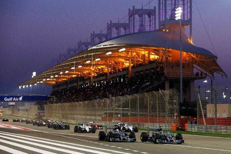 Mercedes lead the way from the starting grid of 2014 Bahrain GP