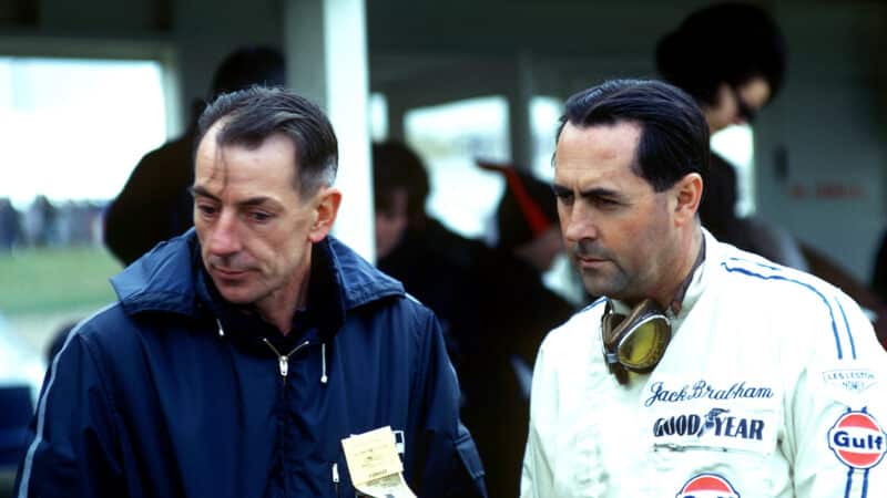 Jack Brabham with Ron Tauranac in 1960s