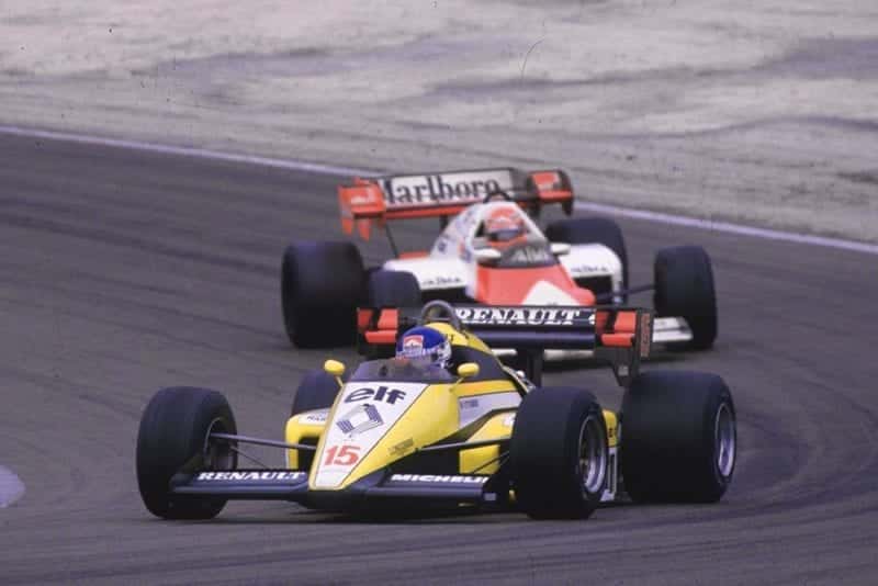 Patrick Tambay in his Renault RE50.