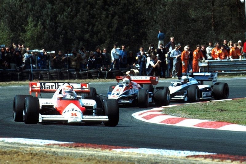 Niki Lauda did not finish in his McLaren MP4/2.