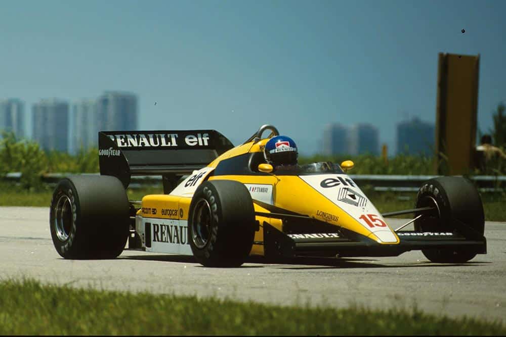 Patrick Tambay in a Renault RE50.