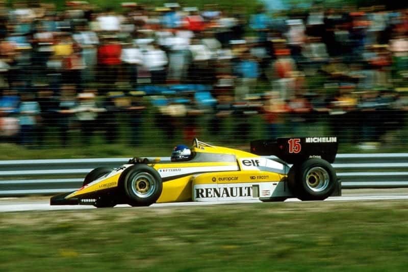 Patrick Tambay finished 2nd in his Renault RE50.