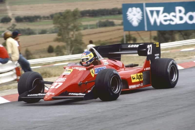 Michele Alboreto in a Ferrari 126C4.