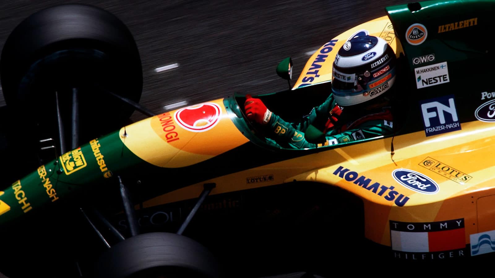 Lotus of Mika Hakkinen at Spa 1992