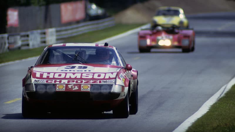 Claude Ballot-Lena and Vic elford Ferrari 365 in the 1973 Le Mans 24 Hours
