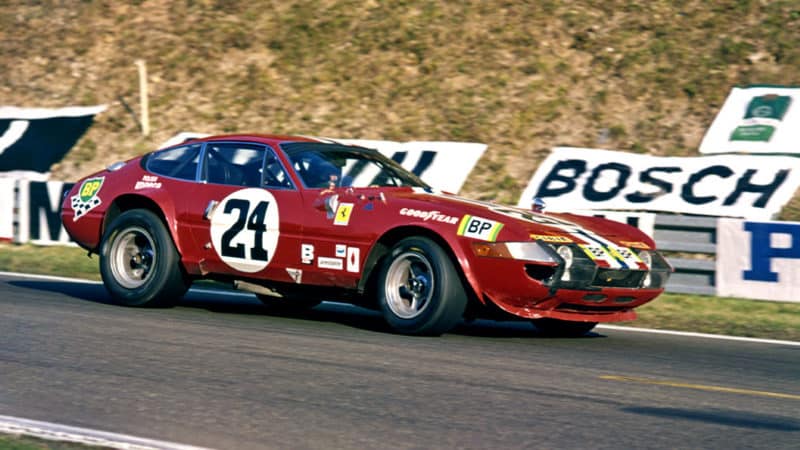 1972 Jean-Pierre Jarier a Ferrari 365GTB4 at Daytona, Paris 1000Ks Montlhery in 1972
