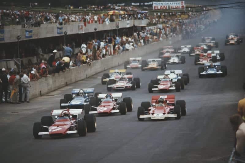 The 1970 Austrian Grand Prix gets underway.