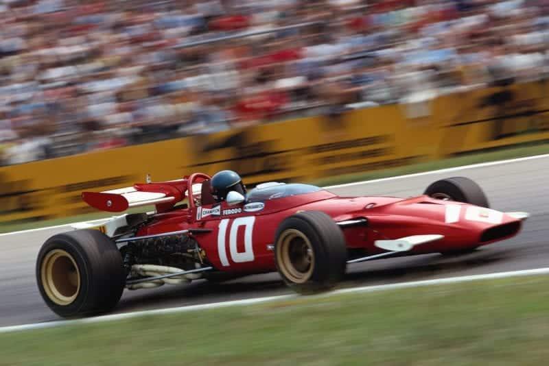 Jacky Ickx driving for Ferrari for the German Grand Prix