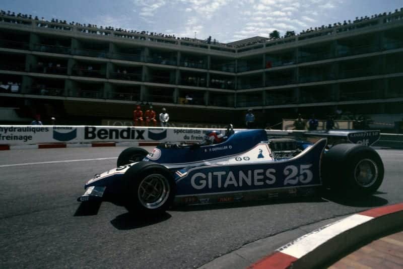 Patrick Depailler (Ligier) at the 1979 Monaco Grand Prix.