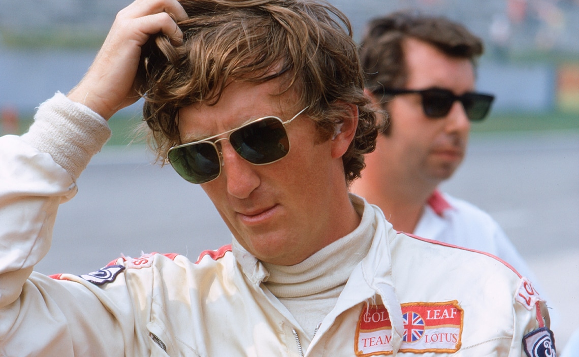 Jochen Rindt in sunglasses during 1970 F1 season