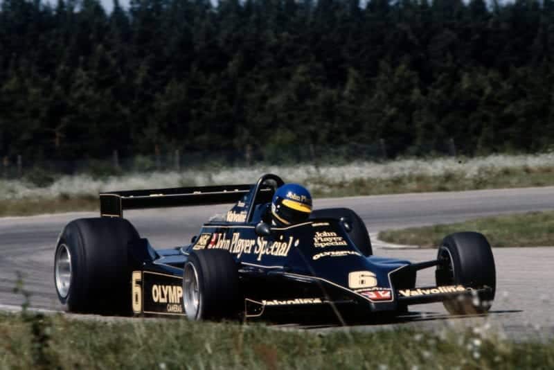 Ronnie Peterson (Lotus) at the 1978 Swedish Grand Prix, Anderstorp.